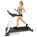 Sunny Health & Fitness Smart Running Treadmill w/ Auto Incline Sound System Bluetooth Foldable High Weight Capacity SF-T7515