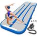 SereneLife SLGM3BL - Inflatable Training Air Mat Gymnastics & Exercise Floor Tumble Mat (9.8+ ft.)