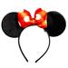 Disney Minnie Mouse Red Polka Dot Bow Ears Headband