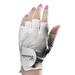 PowerBilt Countess Half Finger Gloves (Ladies LEFT LARGE) Golf NEW