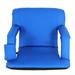 ZENY Stadium Seats Chairs for Bleachers or Benches - 5 Reclining Positions Blue