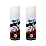 2 Pack Batiste Dry Shampoo Divine Dark Mini Travel Size Spray 1.6 Oz Each