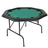 Karmas Product Poker Table 8 Player 48 Octagon Folding Texas Poker Blackjack Game Table with Cup Holder