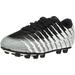 Vizari Bolt Little Kid FG Cleats Black/White/Silver Size - 2