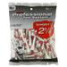 Pride Professional Tee System 2.13 inch Red on White Shortee Tee 90 Count