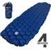 EcoTek Outdoors Insulated Hybern8 4 Season Ultralight Inflatable Sleeping Pad for Hiking Backpacking and Camping - Contoured FlexCell Design - Perfect for Sleeping Bags and Hammocks (Ocean Blue)