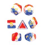 7-Piece Polyhedral Dice Set: Old Glory