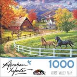 Cra-Z-Art Abraham Hunter 1000-Piece Horse Valley Farm Jigsaw Puzzle