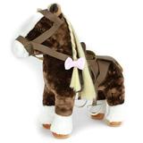 Playtime by Eimmie Doll Accessories Plush Horse with Saddle for 18 Inch Dolls