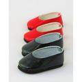 2 pack of Slip On Shoes: Black and Red For 14 Inch Dolls