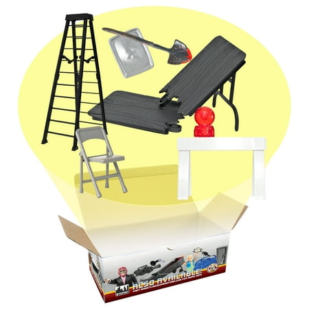 ULTIMATE 6 Piece Accessory Pack for WWE & AEW Wrestling Action Figures