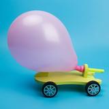 LYUMO Balloon Car Educational DIY Car Children Science Experiment Educational DIY Balloon Power Car Model Handmade Assembling Toy