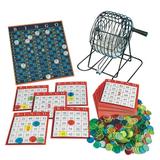 S&S Worldwide Value Bingo Set. Complete Set Includes 8 High Metal Cage Balls Masterboard 102 Bingo Cards and 450 Translucent Bingo Chips. Fun for Any Group of Kids or Seniors!