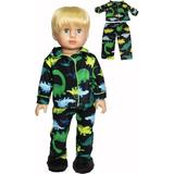 Dinosaur Pajamas made to fit 18 inch dolls