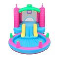 Zimtown Inflatable Bounce House Kids Spray Water Jumper Bouncer with UL Certified Air Blower