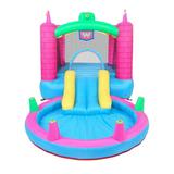 Zimtown Inflatable Bounce House Kids Spray Water Jumper Bouncer with UL Certified Air Blower