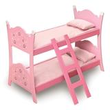 Blossoms and Butterflies Doll Bunk Bed-Material:100% Polyester Fabric