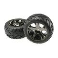 Traxxas 3773A Anaconda All Star Glued Black Chrome Wheels for Remote Control Car