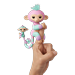 Fingerlings Baby Monkey & Mini BFFs - Ashley & Chance (Pink-Turquoise) - Interactive Baby Collectible Pet - By WowWee