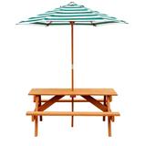 Gorilla Playsets Wooden Children s Picnic Table with Umbrella