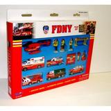 FDNY Fire Dept Die Cast Playset (15pc Set)