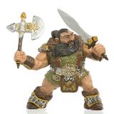 Papo Dwarf Warrior Fantasy Fiction Play Action Figures with Toy Sword Axe Collectible Toys Years 3+