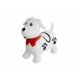 Black & White Dog Bounce & Ride-on Inflatable Hopper Toy with Pump