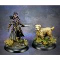 Michael The Crow Roque and Kya Miniature (unpainted) Visions In Fantasy Dark Sword Miniatures