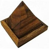 5 Piece Pyramid Wooden Puzzle Brain Teaser