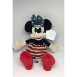 Disney Parks 11inc Mamer Minnie Mouse Americana Plush New with Tags