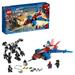 LEGO Marvel Spider-Man Spider-Jet vs Venom Mech 76150 Building Kit with Minifigures Mech and Plane (371 Pieces)