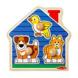 Melissa & Doug Pets Jumbo Knob Wooden Puzzle