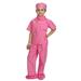 dress up america pink children doctor scrubs toddler costume kids doctor scrubs pretend play outfit