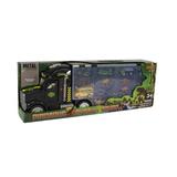 1:22 Scale Dinosaur Transport Vehicle Carry Case Truck w/ Diecast Cars Inside and accessories