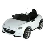 CIPACHO Licensed MAZDA MX-5 RF 12V Ride On Cars for Kids Electric Kids Truck Cars Battery Motorized Vehicles with 2.4G Remote Control USB Bluetooth White