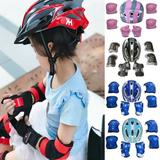 SUNSIOM Boys Girls Kids Safety Helmet & Knee & Elbow Pad Set For Cycling Skate Bike Use