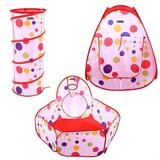 Tebru Brain Game Intellectual Developmental Toy 3Pcs/Set Children Baby Play House Tent Tunnel Ball Pool Pop Up Kids Indoor Outdoor Toys