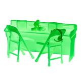 Glow In The Dark Commentator Table Playset for WWE Wrestling Action Figures