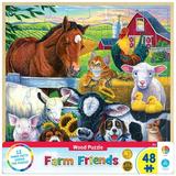 MasterPieces 48 Piece Jigsaw Puzzle for Kids - Farm Friends - 12 x12