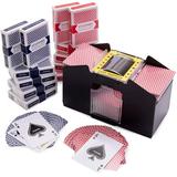 Game Night Bundle - 4 Deck Electric Card Shuffler + 12 Decks