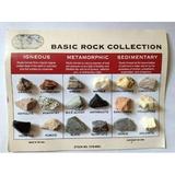 Rock Collection and ID Chart - 18 Rocks - Igneous Metamorphic Sedimentary