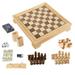 Trademark Global Deluxe 7-In-1 Game Set Chess Backgammon Etc