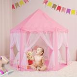 Tents for Girls Princess Castle Play House Large Outdoor Kids Play Tent for Girls Pink