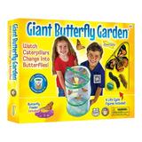 Insect Lore Giant Butterfly Growing Kit with Voucher and Life Cycle figurines Caterpillars to Butterfly Deluxe 18 inch Butterfly Growing Garden