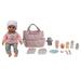 Dream Collection 16 Pretend Play Baby Doll with Diaper Bag & Accessories Set