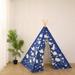 Indian Teepee Tent Kids play tent teepee tent for kids play house indoor ourdoor teepee tent/play house Creative Graffiti 100% Cotton Canvas Teepee Tent Perfect for Gift (Dinosaur Graffiti)