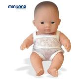 miniland newborn baby doll asian girl (21cm 8 2/8 )