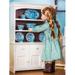 The Queen s Treasures 18 inch Doll Wooden Furniture Farmhouse Collection Fully Assembled Step Back Kitchen Cupboard Dish Hutch Compatible with American Girl Kitchen Furniture