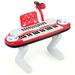 Gymax Z-Shaped Kids Toy Keyboard 37-Key Electronic Piano Red