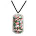 Poker Chips and Ace Cards Pattern Military Dog Tag Pendant Necklace with Cord